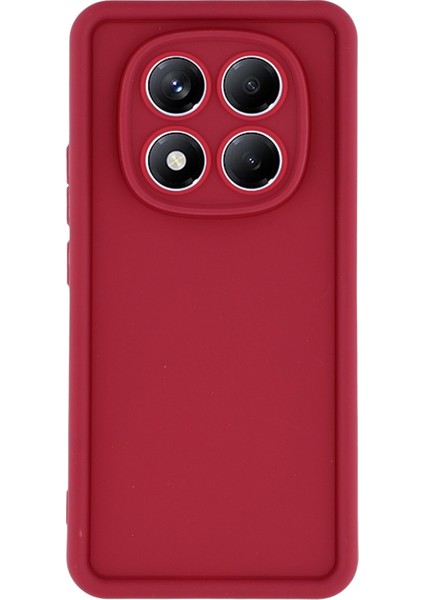 Xiaomi Redmi Note 14 Pro 4g Kılıf Yivli Tasarım Tpu Kaymaz Telefon Kapağı-Kırmızı (Yurt Dışından)