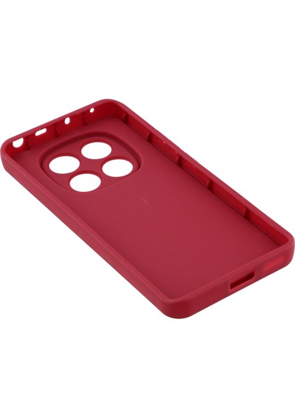 Xiaomi Redmi Note 14 Pro 4g Kılıf Yivli Tasarım Tpu Kaymaz Telefon Kapağı-Kırmızı (Yurt Dışından)