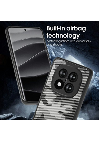 Xiaomi Redmi Note 14 Pro+ 5g Kılıf Için Tpu+Pc Ağır Hizmet Darbeye Dayanıklı Telefon Kapağı-Şeffaf Siyah (Yurt Dışından) fırsatları