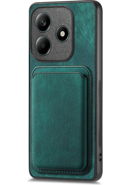 Xiaomi Redmi Note 14 4g (163.25X76.55X8.16MM) Kılıf Magsafe Deri Arka Kapak ile Uyumlu Çıkarılabilir Kart Tutucu-Yeşil (Yurt Dışından) fiyatları