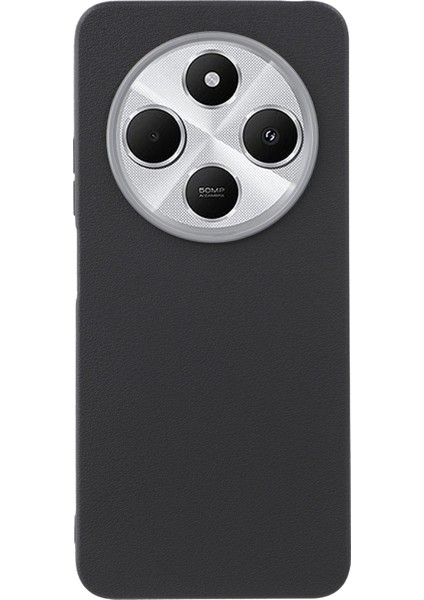 Xiaomi Redmi Için 14C 4G/14R 5g/poco C75 4g Kılıf Deri Dokulu Tpu Darbeye Dayanıklı Telefon Kapağı-Balck (Yurt Dışından)