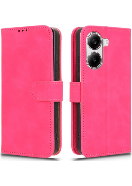 Xiaomi Redmi Için Turbo 4 5g/poco X7 Pro 5g Cilt Hissi Damla Önleyici Cüzdan Flip Telefon Kapağı-Gül (Yurt Dışından)