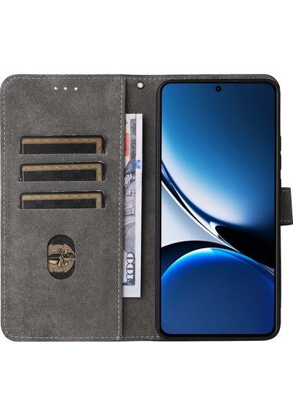 Xiaomi Poco X7 Pro 5g/redmi Turbo 4 5g Rfıd Engelleme Pu Görüntüleme Standı-Kahverengi Için (Yurt Dışından)