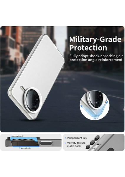 Xiaomi Redmi K80 5g Kılıf Pc+Tpu+Pet Düşme Önleyici Telefon Arka Kapak-Beyaz (Yurt Dışından) modelleri