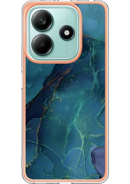 Xiaomi Redmi Note 14 5g Tpu Kılıf Mermer Desen 2.0mm Galvanik Telefon Arka Kapak-Yeşil Için (Yurt Dışından) fiyatları