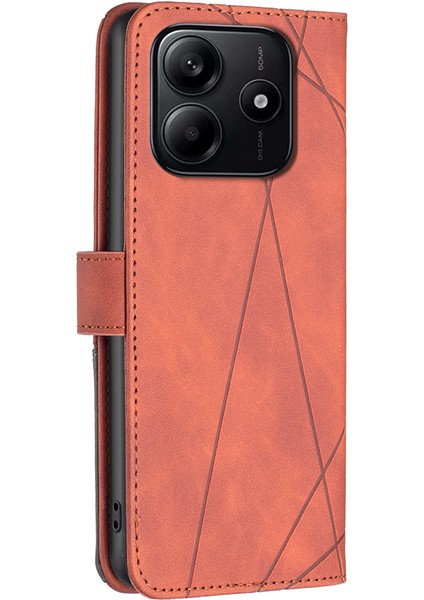 Xiaomi Redmi Note 14 4g (163.25X76.55X8.16MM) Kılıf Deri Cüzdan Standı-Kahverengi (Yurt Dışından) indirimleri