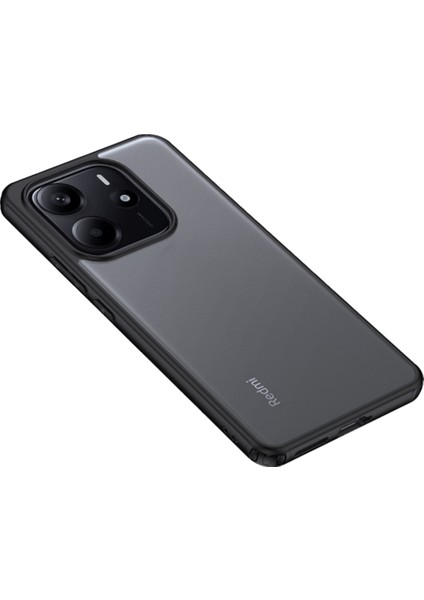 Xiaomi Redmi Note 14 4g (163.25X76.55X8.16MM) Kılıf Pc+Tpu Hava Yastığı Koruması-Balck (Yurt Dışından)