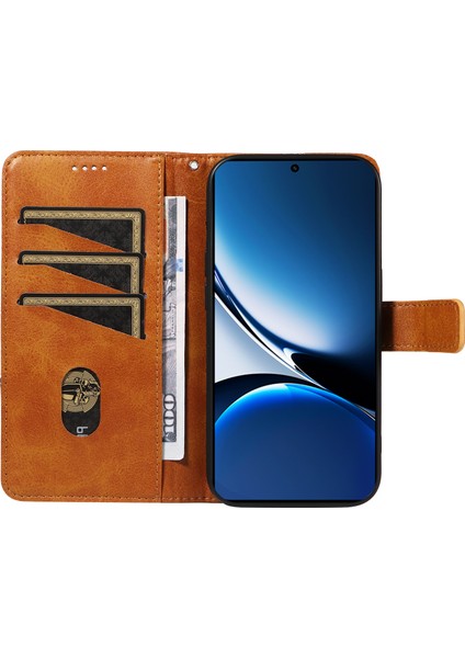 Xiaomi Redmi Turbo 4 5g Geometrik Çizgi Tasarımlı Cüzdan Bilek Kayışı-Kahverengi (Yurt Dışından) indirimleri