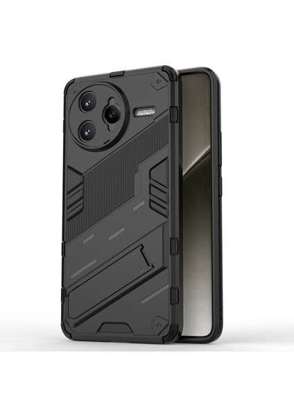 Xiaomi Redmi K80 Pro 5g Kılıf Pc + Tpu Için Kickstand-Balck ile Darbeye Dayanıklı (Yurt Dışından)