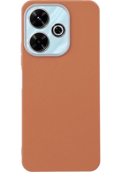 Xiaomi Redmi 13 4g Kılıf Deri Dokulu Tpu Darbeye Dayanıklı Telefon Kapağı-Kahverengi (Yurt Dışından)