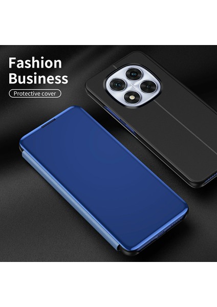 Xiaomi Redmi Için Not 14 Pro 5g/poco X7 5g Kılıf Görünüm Penceresi Standı Deri Çevirme Telefon Kapağı-Gül Altın (Yurt Dışından)
