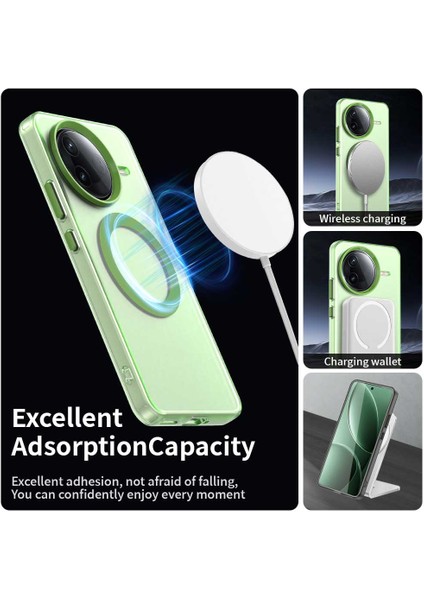 Xiaomi Redmi K80 5g Kılıf Magsafe Anti Drop Hibrit Telefon Arka Kapak-Yeşil ile Uyumlu (Yurt Dışından) fırsatları