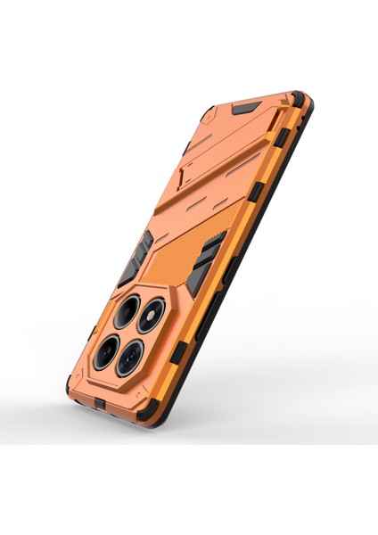 Xiaomi Redmi Note 14 Pro 4g Kılıf Pc+Tpu Kickstand-Turuncu ile Darbeye Dayanıklı (Yurt Dışından) modelleri