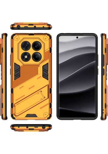 Xiaomi Redmi Note 14 Pro 4g Kılıf Pc+Tpu Kickstand-Turuncu ile Darbeye Dayanıklı (Yurt Dışından) fırsatları