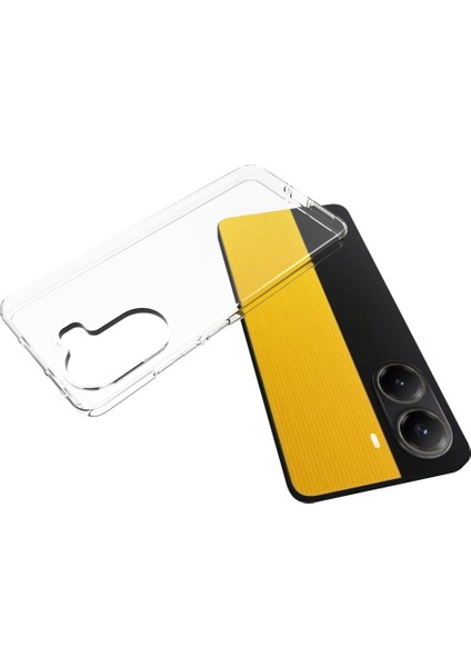 Xiaomi Poco X7 Pro 5g/redmi Turbo 4 5g Şeffaf Filigrana Dayanıklı Tpu Arka Kapak Için (Yurt Dışından)