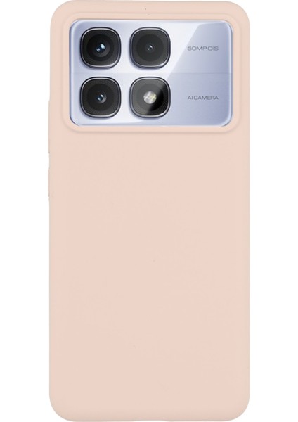 Xiaomi Redmi Için K70E 5g/poco X6 Pro 5g Hücre Sıvı Silikon Dropproof Kapak-Pembe (Yurt Dışından)