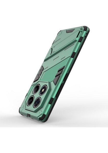 Xiaomi Redmi Note 14 Pro 4g Kılıf Pc+Tpu Kickstand-Yeşil ile Darbeye Dayanıklı (Yurt Dışından)