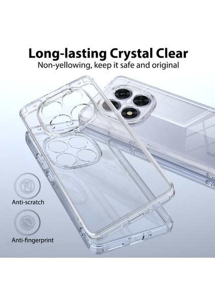Xiaomi Redmi Note 14 Pro+ 5g Şeffaf Tpu+Akrilik Darbeye Dayanıklı Telefon Arka Kapak-Şeffaf (Yurt Dışından)