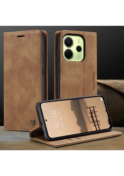 Xiaomi Redmi Note 14 4g (163.25X76.55X8.16MM) Caseme 013 Serisi Pu Deri Stand-Kahverengi (Yurt Dışından) indirimleri