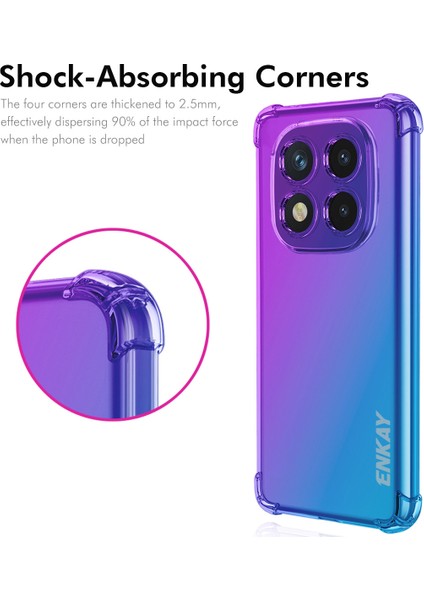 Xiaomi Redmi Için Not 14 Pro + 5g Kılıf Gradyan Serisi Kalınlaşmış Dört Köşe Anti-Drop Tpu Telefon Kapağı-Siyah/altın (Yurt Dışından) fiyatları