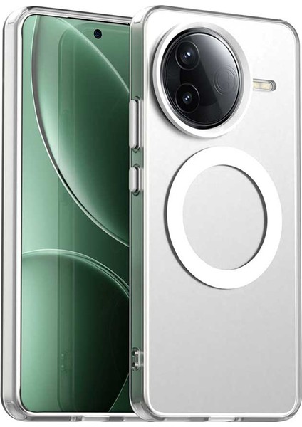 Xiaomi Redmi K80 5g Kılıf Magsafe Anti Drop Hibrit Telefon Arka Kapak-Beyaz ile Uyumlu (Yurt Dışından)