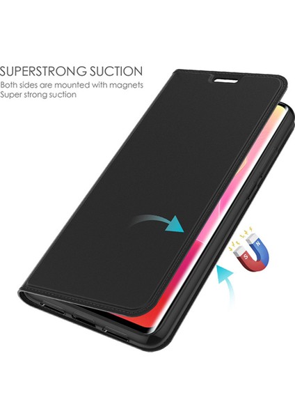 Xiaomi Redmi Note 14 Pro 4g Kılıf Pu Deri Kart Tutucu Stand-Balck Için (Yurt Dışından)