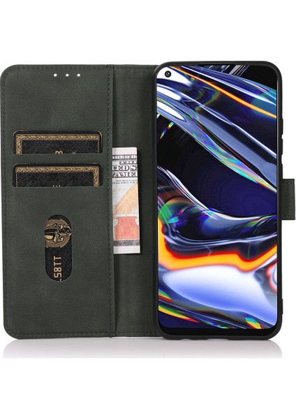 Xiaomi Redmi Note 14 Pro 5g/poco X7 5g Pu Deri Cüzdan Telefon Kapağı-Yeşil (Yurt Dışından)