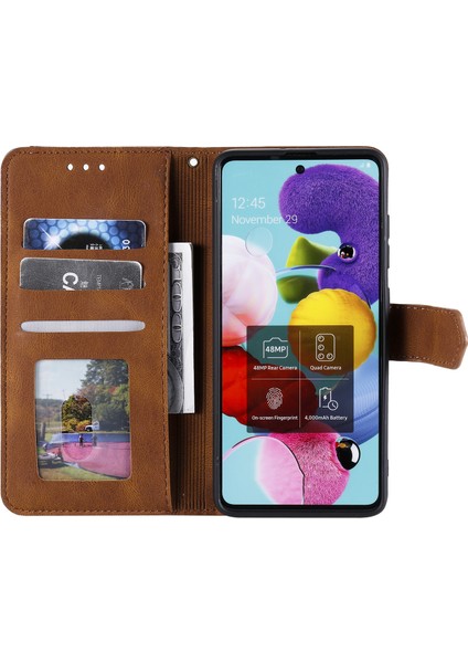 Xiaomi Redmi Note 14 Pro+ 5g/14 Pro 5g/poco X7 5g Cüzdan Ekleme Dikiş-Kahverengi Için (Yurt Dışından)