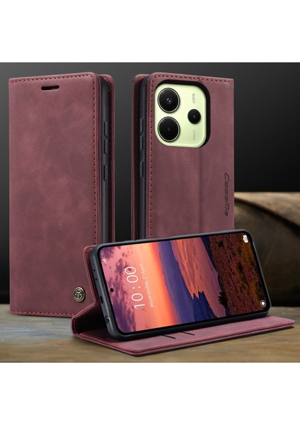 Xiaomi Redmi Note 14 4g (163.25X76.55X8.16MM) Caseme 013 Serisi Pu Deri Stand-Kırmızı (Yurt Dışından) indirimleri