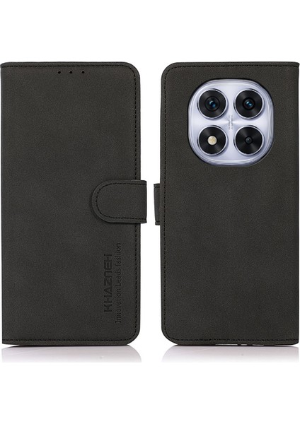 Xiaomi Redmi Için Not 14 Pro 5g/poco X7 5g Pu Deri Cüzdan Telefon Kapağı-Balck (Yurt Dışından)