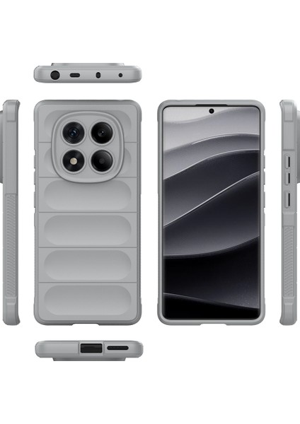 Xiaomi Redmi Note 14 Pro 4g Kılıf Anti-Drop Yumuşak Tpu Sağlam Telefon Arka Kapak-Açık Gri Için (Yurt Dışından)