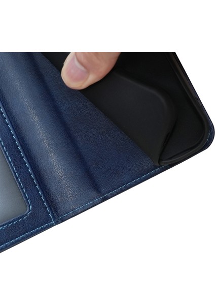 Xiaomi Redmi 13 5g Kılıf Standı Kartlıklı Cüzdan Deri Telefon Kapağı-Mavi (Yurt Dışından)