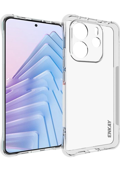 Xiaomi Redmi Için Not 14 4g (163.25X76.55X8.16MM) Şeffaf Şapka Prınce Darbeye Dayanıklı Kaymaz Tpu Kapak-Şeffaf (Yurt Dışından)