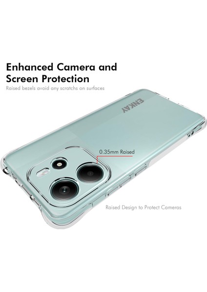 Xiaomi Redmi Için Not 14 4g (163.25X76.55X8.16MM) Şeffaf Şapka Prınce Darbeye Dayanıklı Kaymaz Tpu Kapak-Şeffaf (Yurt Dışından) modelleri
