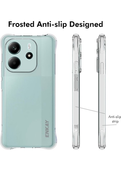 Xiaomi Redmi Için Not 14 4g (163.25X76.55X8.16MM) Şeffaf Şapka Prınce Darbeye Dayanıklı Kaymaz Tpu Kapak-Şeffaf (Yurt Dışından) fırsatları