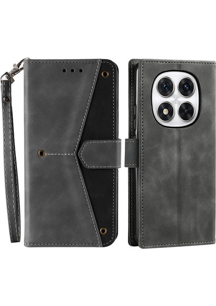 Xiaomi Redmi Note 14 Pro+ 5g/14 Pro 5g/poco X7 5g Cüzdan Ekleme Dikişi-Gri Için (Yurt Dışından)