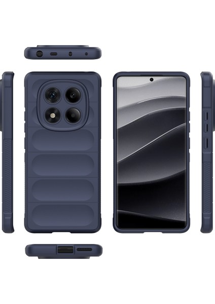 Xiaomi Redmi Note 14 Pro 4g Kılıf Anti-Drop Yumuşak Tpu Sağlam Telefon Arka Kapak-Koyu Mavi Için (Yurt Dışından)