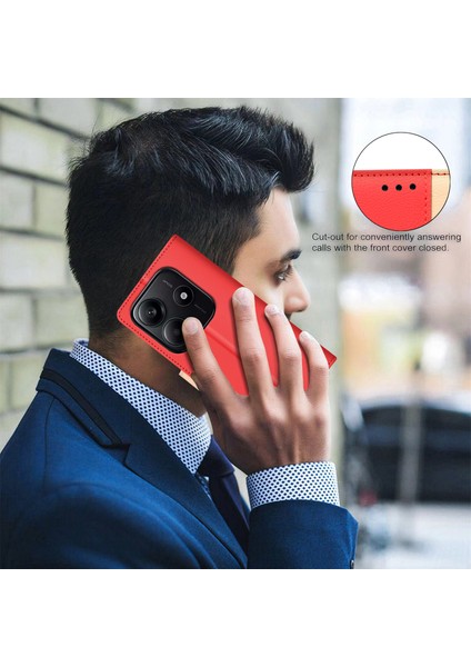 Xiaomi Redmi Için Not 14 4g (163.25X76.55X8.16MM) Ekleme Renkli Rfıd Engelleme-Kırmızı (Yurt Dışından) indirimleri