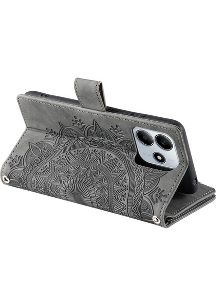 Xiaomi Redmi Note 14 4g (163.25X76.55X8.16MM) Pu Deri Mandala Çiçek Desen-Gri (Yurt Dışından) indirimleri