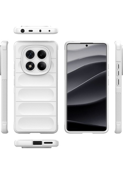 Xiaomi Redmi Note 14 Pro 4g Kılıf Anti-Drop Yumuşak Tpu Sağlam Telefon Arka Kapak-Beyaz (Yurt Dışından)