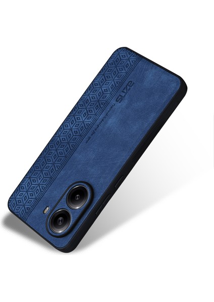 Xiaomi Poco X7 Pro 5g/redmi Turbo 4 5g Kılıf Koruyucu Pu Deri Kaplı Tpu Telefon Kabuk-Mavi (Yurt Dışından)