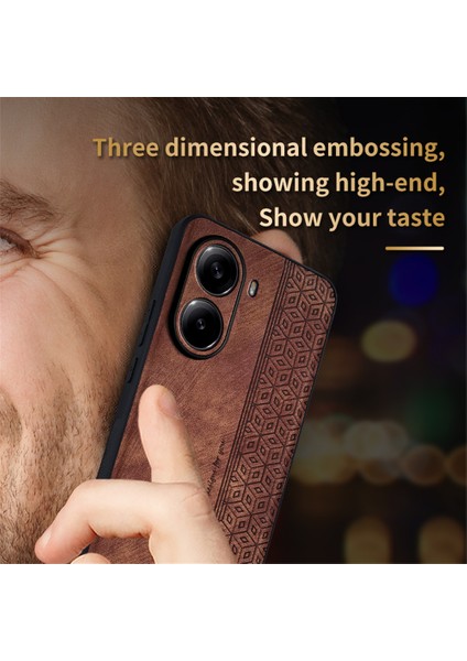 Xiaomi Poco X7 Pro 5g/redmi Turbo 4 5g Kılıf Koruyucu Pu Deri Kaplı Tpu Telefon Kabuk-Mavi (Yurt Dışından)