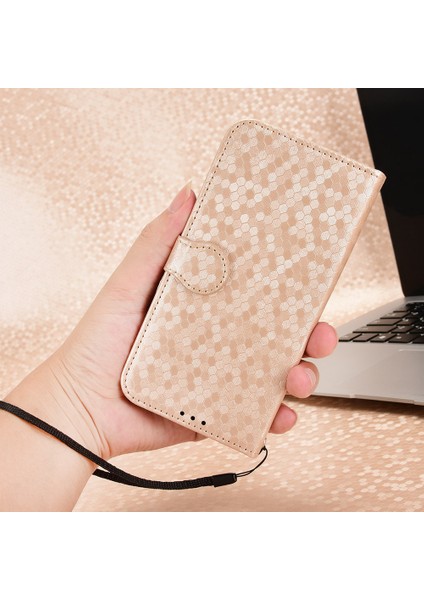 Xiaomi Redmi Note 14 4g (163.25X76.55X8.16MM) Nokta Desenli Baskı Pu Deri Telefon Kapağı-Gül Altın (Yurt Dışından) fiyatları