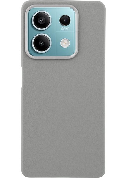 Xiaomi Redmi Note 13 5g Kılıf Deri Dokulu Tpu Darbeye Dayanıklı Telefon Kapağı-Gri (Yurt Dışından)