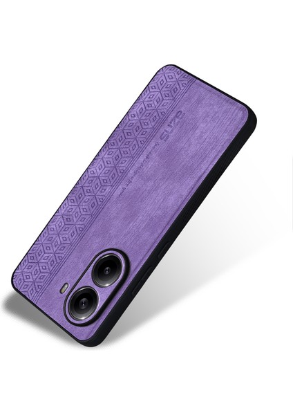 Xiaomi Poco X7 Pro 5g/redmi Turbo 4 5g Kılıf Koruyucu Pu Deri Kaplı Tpu Telefon Kabuk-Mor Için (Yurt Dışından)