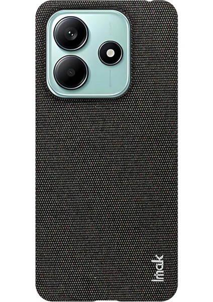 Xiaomi Redmi Için Not 14 5g Kılıf Klasik Kumaş Doku Deri + Pc Telefon Kapağı-Siyah (Yurt Dışından)