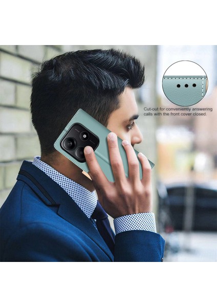 Xiaomi Redmi Için Not 14 4g (163.25X76.55X8.16MM) Ekleme Renkli Rfıd Engelleme-Yeşil (Yurt Dışından) indirimleri