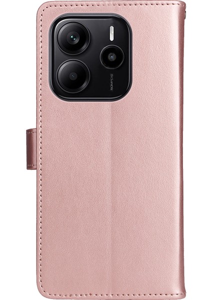 Xiaomi Redmi Note 14 4g (163.25X76.55X8.16MM) Deri Kedi Arı Desen Standı-Gül Altın (Yurt Dışından) modelleri