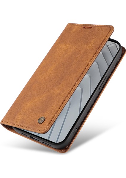 Xiaomi Redmi Note 14 4g (163.25X76.55X8.16MM) Yıkatu YK-004 Cilt Dokunuşlu Cüzdan Telefon Kılıfları-Kahverengi (Yurt Dışından) indirimleri