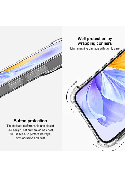 Xiaomi Redmi Note 12 Pro 5g Kılıf Düz Çerçeve Dört Köşe Darbeye Dayanıklı Şeffaf Tpu Kapak Için (Yurt Dışından)